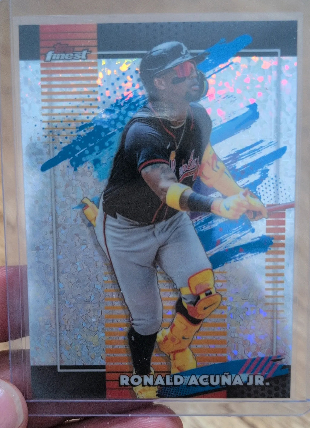 2026 Topps Finest Ronald Acuña Jr. #187 Uncommon Refractor - Atlanta Braves