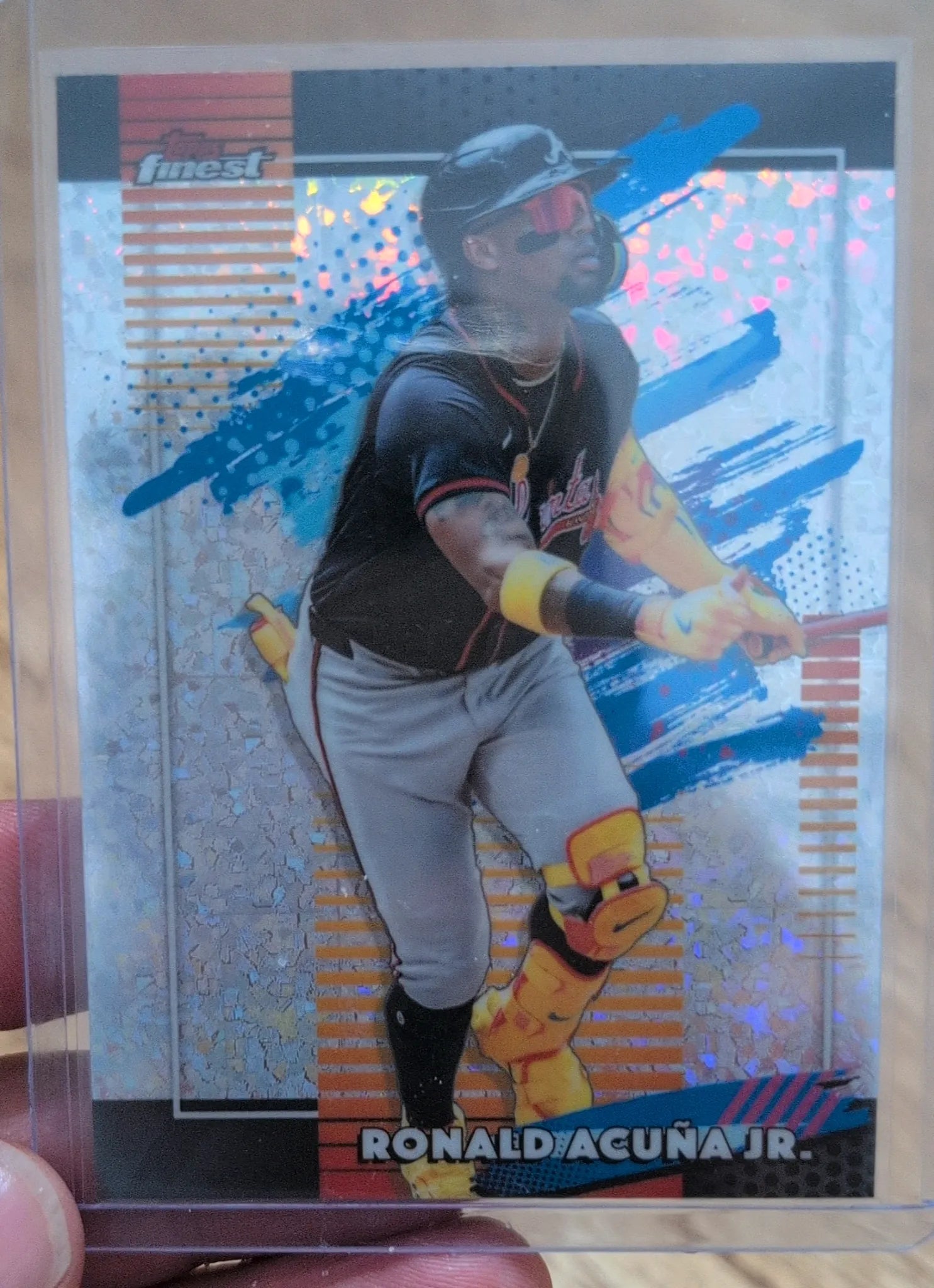 2026 Topps Finest Ronald Acuña Jr. #187 Uncommon Refractor - Atlanta Braves