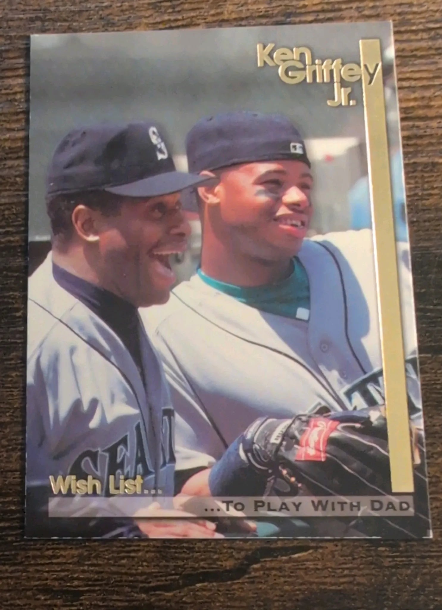 Ken Griffey Jr. 1995 Megacards Playing With Dad #4