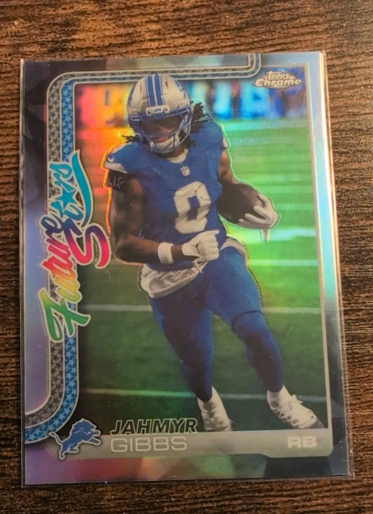2025 Topps Chrome Future Stars Refractor Jahmyr Gibbs FS-10 - Detroit Lions
