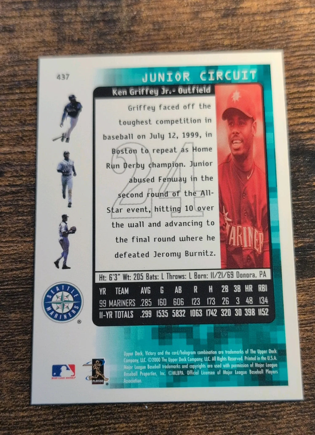 Ken Griffey Jr. 2000 Upper Deck Victory #437 Junior Circuit