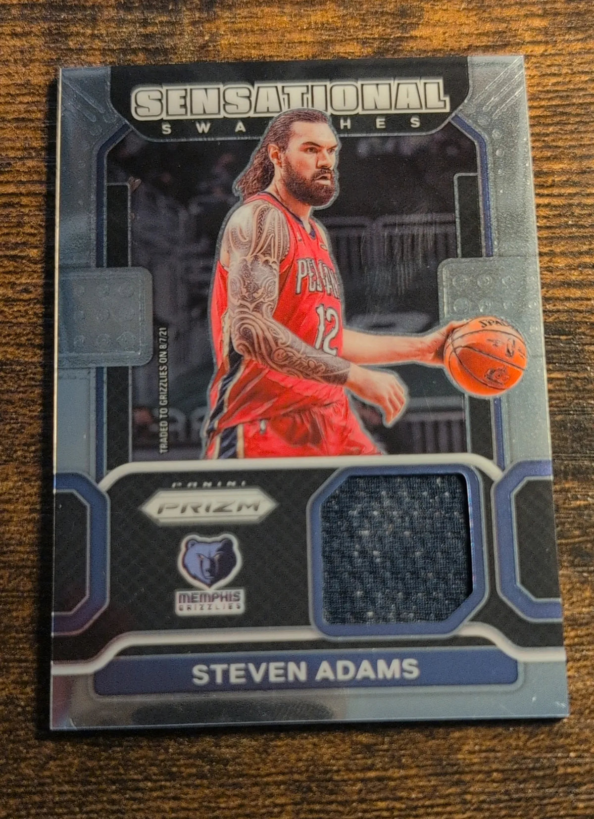 2021-22 Panini Prizm Sensational Swatches Steven Adams #SW-SAD