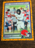 2025 Panini Score Shedeur Sanders Rookie #15 Halloween Orange Parallel