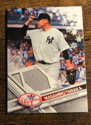 2017 Topps Holiday Game-Used Memorabilia Relic Masahiro Tanaka Yankees NM