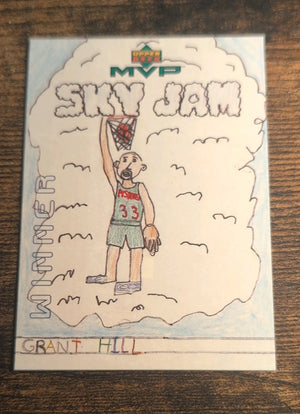 1993 Upper Deck MVP SkyJam Grant Hill Winner W8