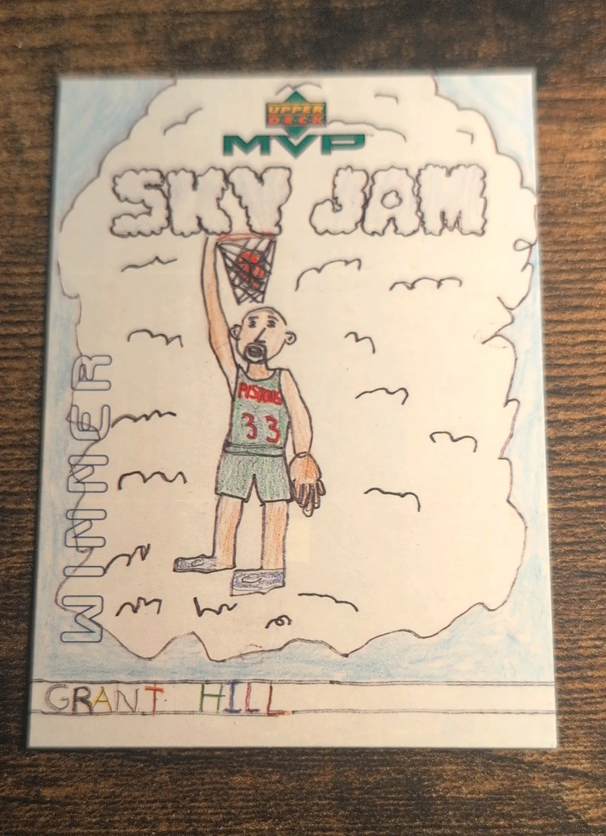 1993 Upper Deck MVP SkyJam Grant Hill Winner W8