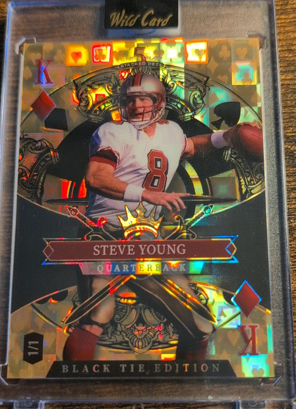 2026 Wild Card Black Tie Edition Steve Young 1/1 Football Card