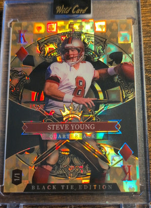 2026 Wild Card Black Tie Edition Steve Young 1/1 Football Card