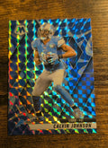 2025 Panini Mosaic Calvin Johnson #90 Blue Mosaic