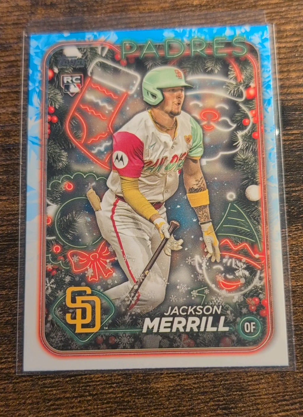 2024 Topps Holiday Jackson Merrill RC #H160 Blue Metallic