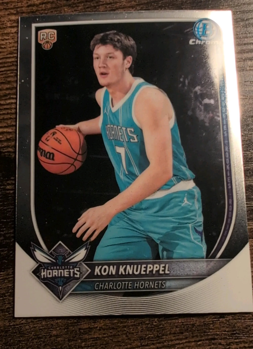 2025-26 Bowman Chrome Kon Knueppel RC #BCV-4 Charlotte Hornets