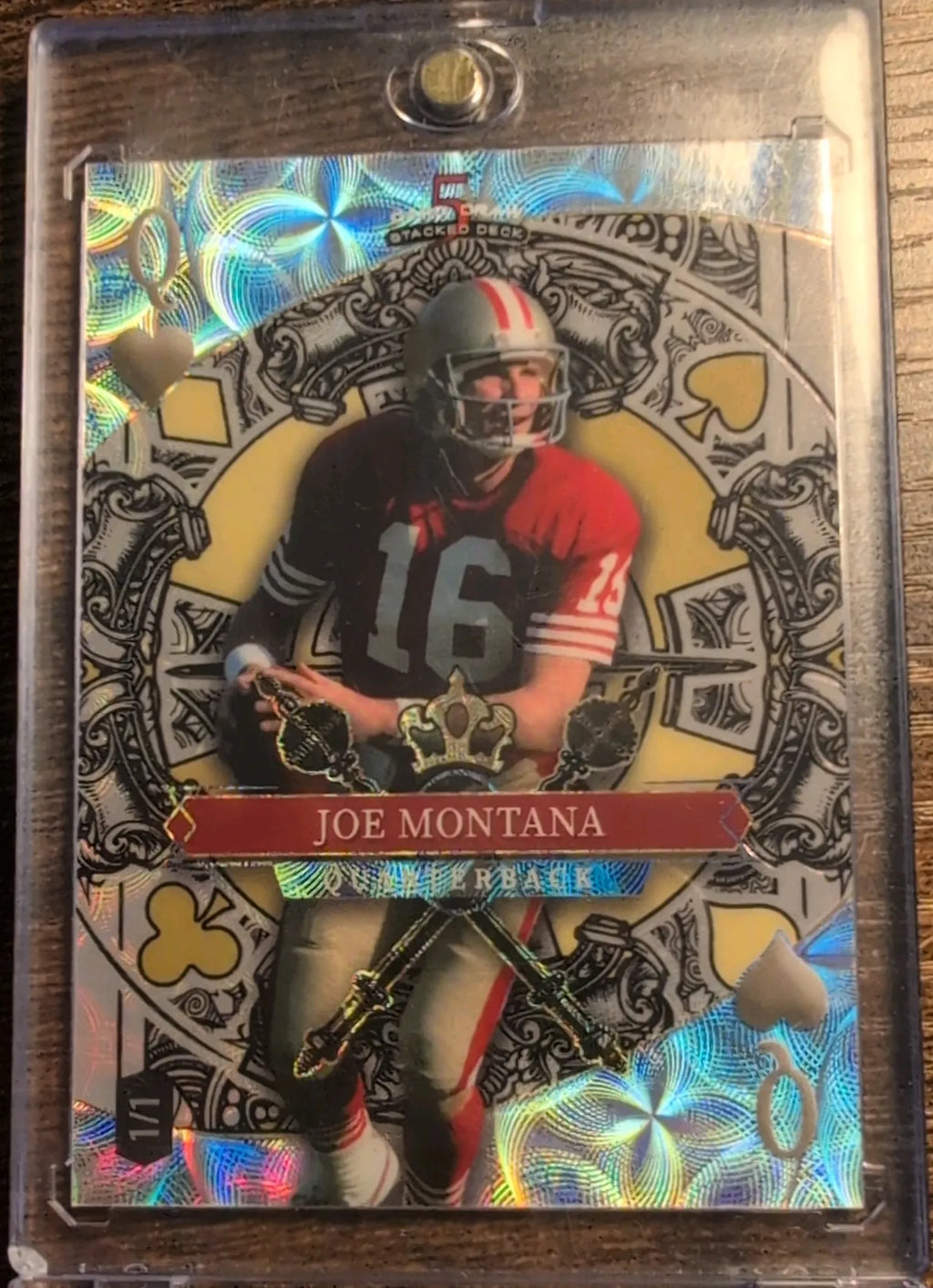 2026 Wild Card 5 Card Draw Stacked Deck Joe Montana 1/1