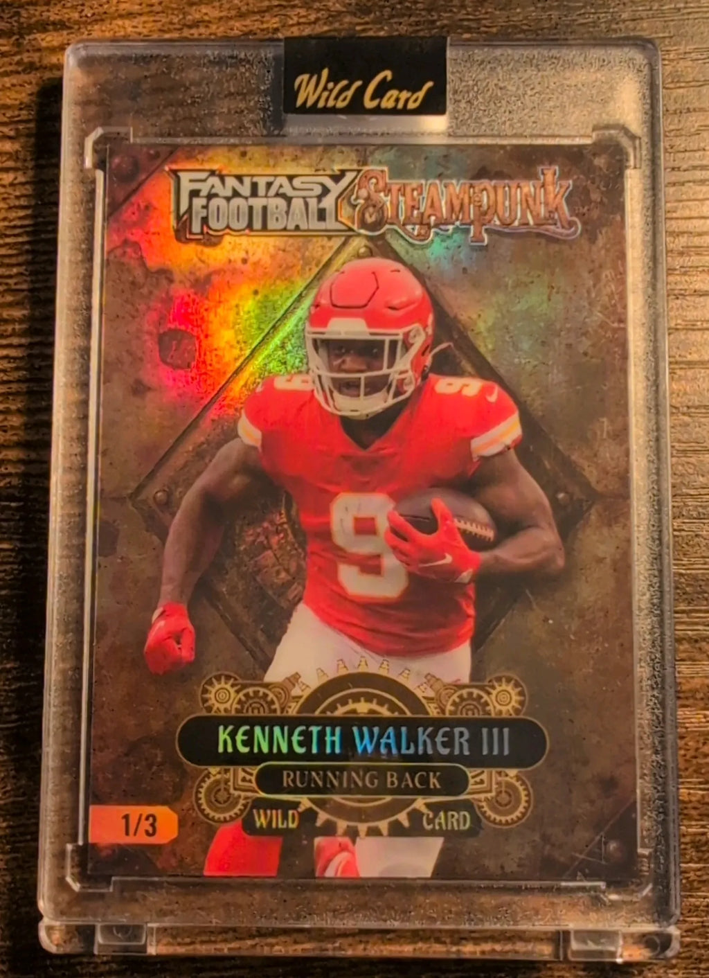 2026 Wild Card Fantasy Football Steampunk Kenneth Walker III #ESPBR03-KW 1/3