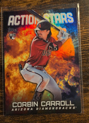 2023 Topps Action Stars Corbin Carroll RC #AS-3 - Arizona Diamondbacks - Raw NM