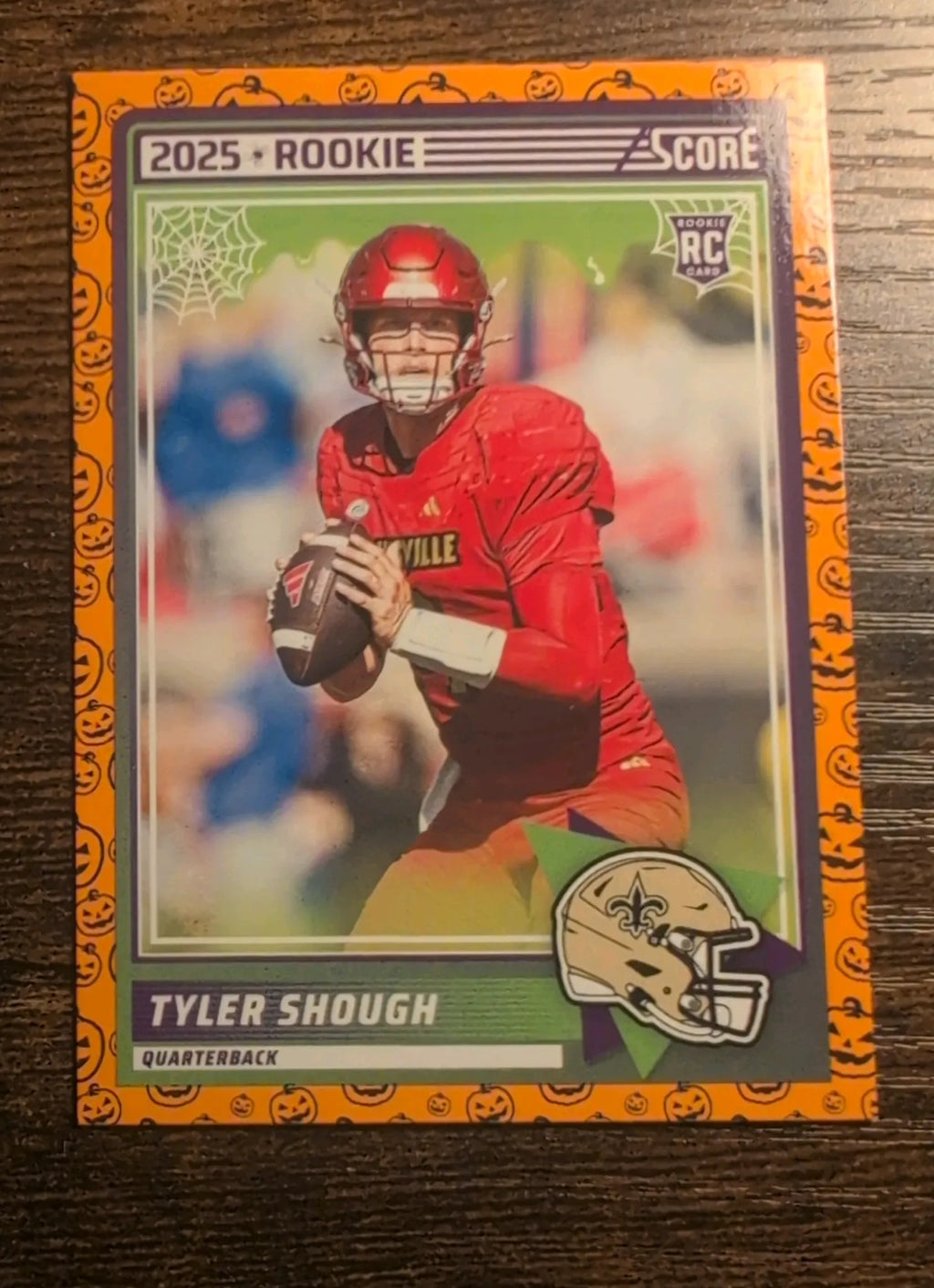 2025 Panini Score Tyler Shough Rookie #71 Halloween Parallel