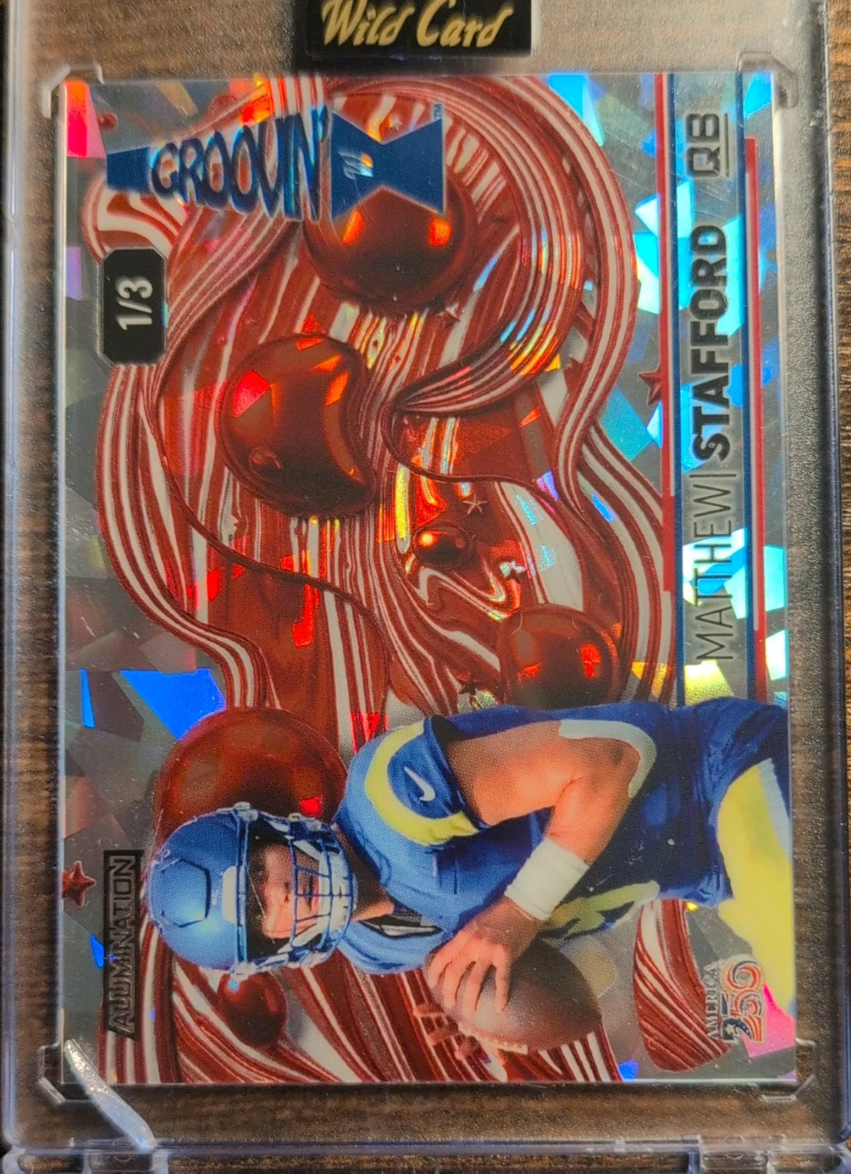 2026 Wild Card Alumination Crown Matthew Stafford AG-MS 1/3