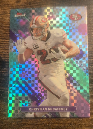 2025 Topps Finest Christian McCaffrey #79 Reflective Checkerboard