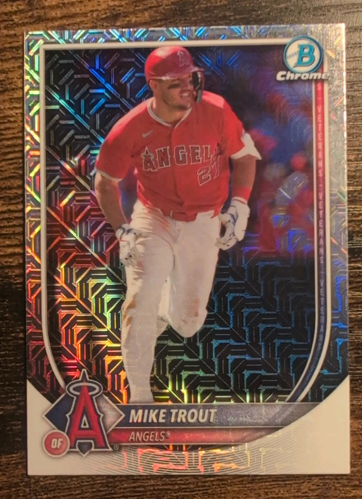 2025 Bowman Chrome Mike Trout #1 Mojo Refractor