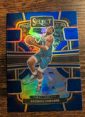 2023–24 Panini Select Anthony Edwards #37 Concourse Blue Prizm
