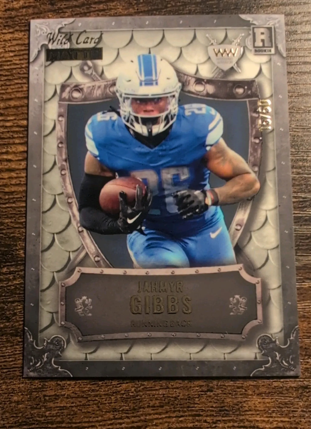 2023 Wild Card Weekend Warrior Jahmyr Gibbs RC 15/50