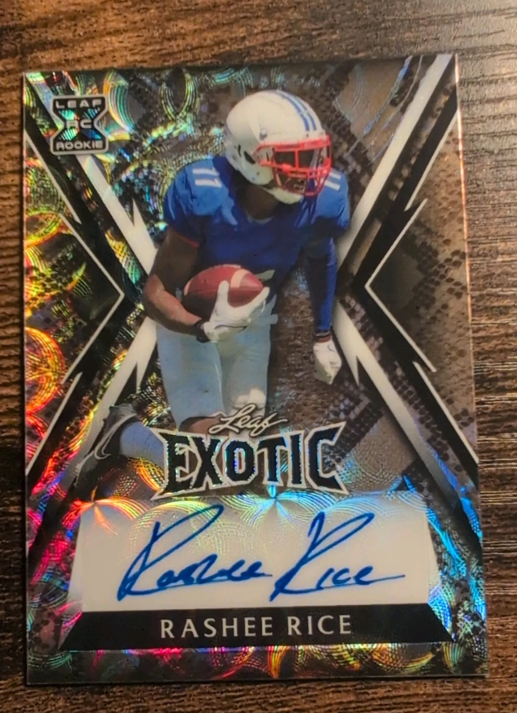 2023 Leaf Exotic Rashee Rice RC Autograph #BA-RR1 7/7