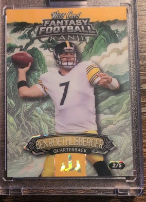2026 Wild Card Fantasy Football Kanji Ben Roethlisberger #FMKMGR2-BR 2/5