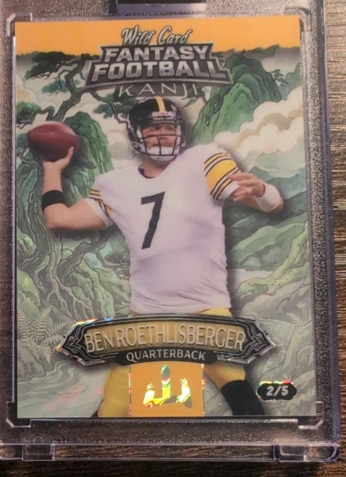 2026 Wild Card Fantasy Football Kanji Ben Roethlisberger #FMKMGR2-BR 2/5