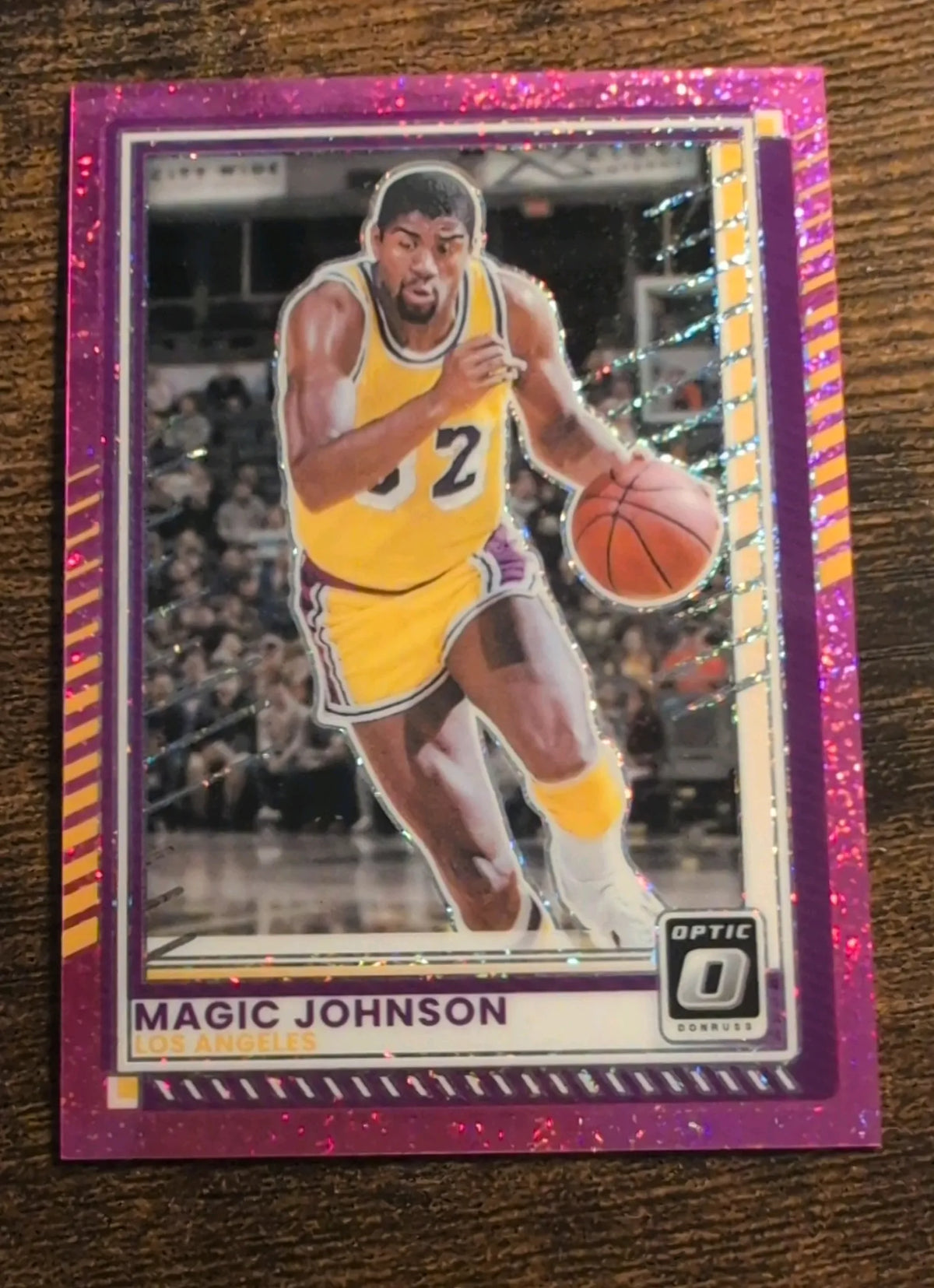 2025–26 Panini Donruss Optic Magic Johnson #141 Pink Velocity 265/275