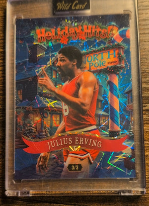 2025 Wild Card Holiday Hits! Julius Erving #HHb1-JE 3/3