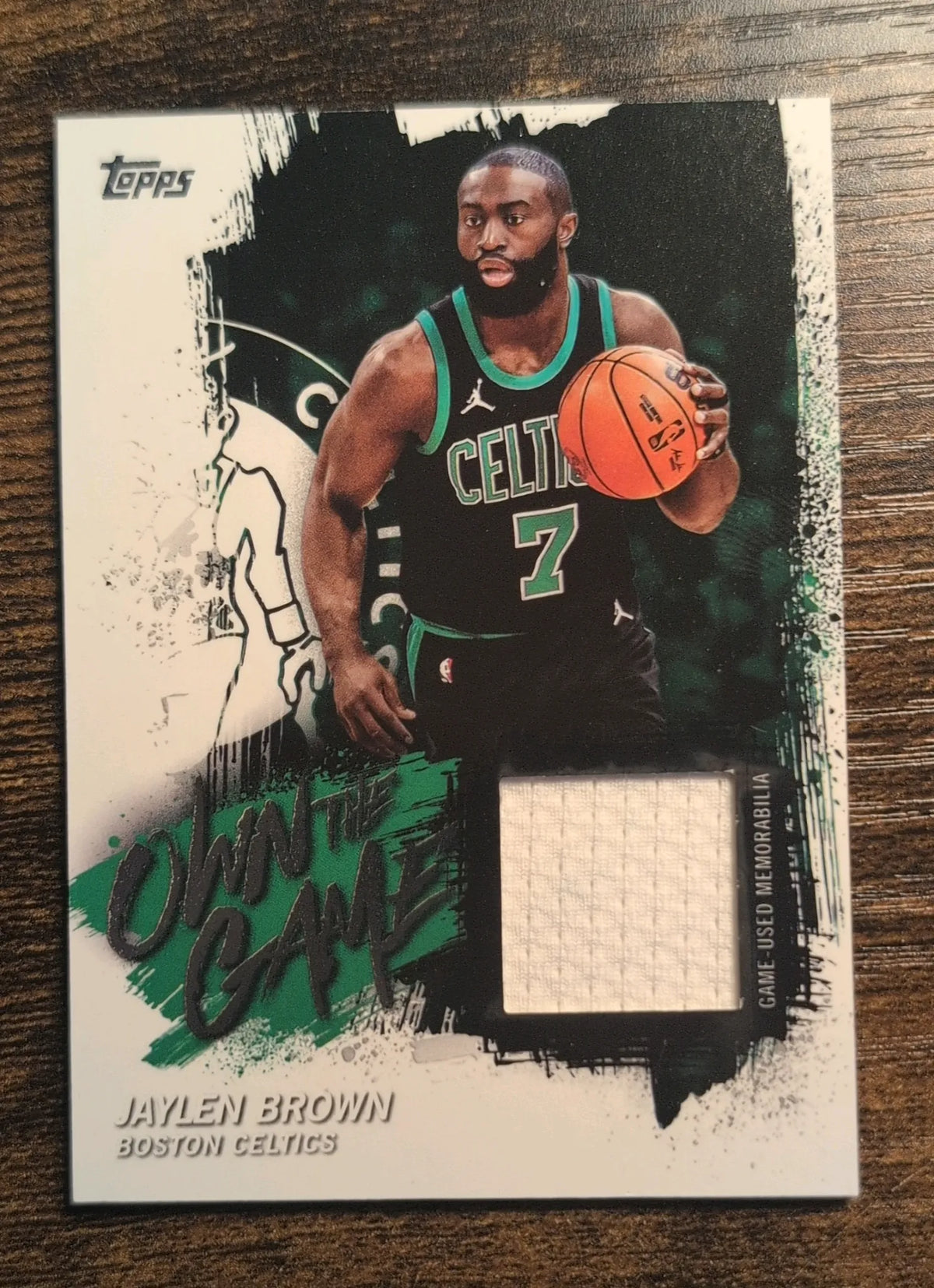 2025–26 Topps Jaylen Brown On the Game #OTGA-JB Game-Used Relic