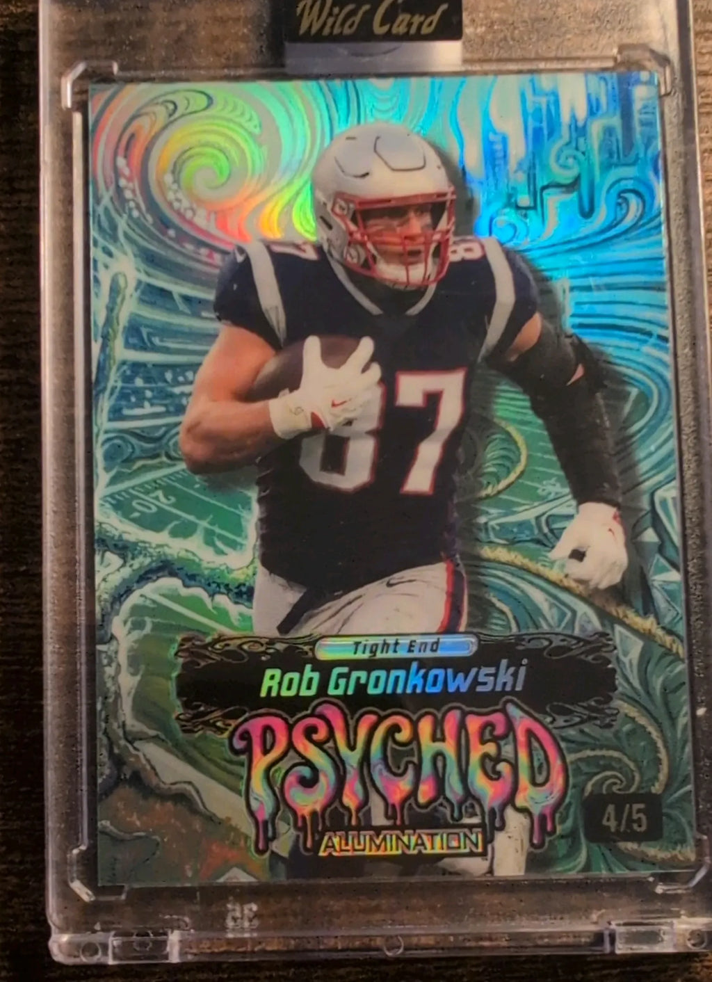 2026 Wild Card Alumination Psyched Rob Gronkowski #JPCY1-RG 4/5