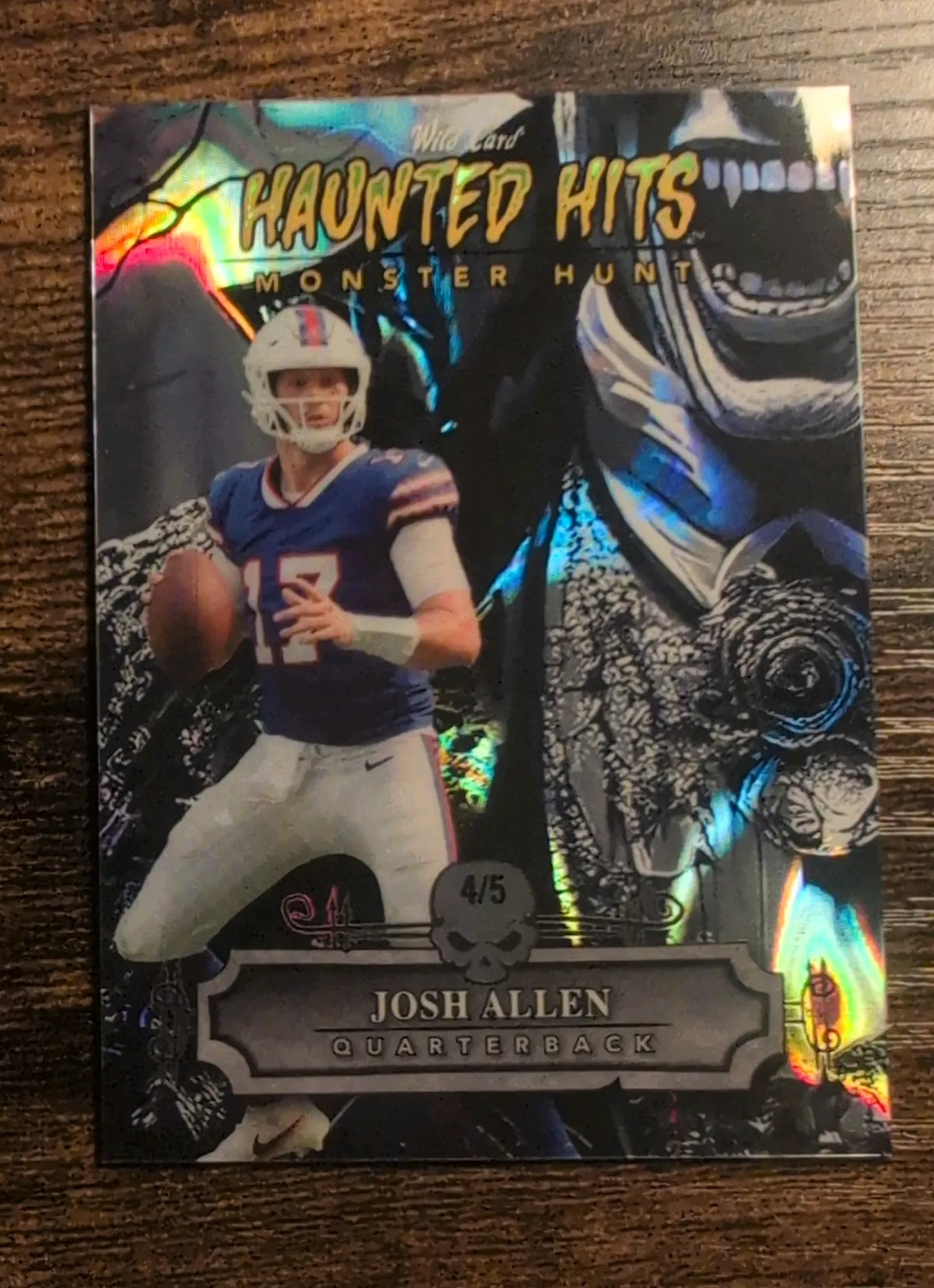 2024 Wild Card Haunted Hits Monster Hunt Josh Allen #HHD-JA 4/5