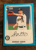 2011 Bowman Draft Sonny Gray 1st Bowman #BDPP35 Blue 021/499