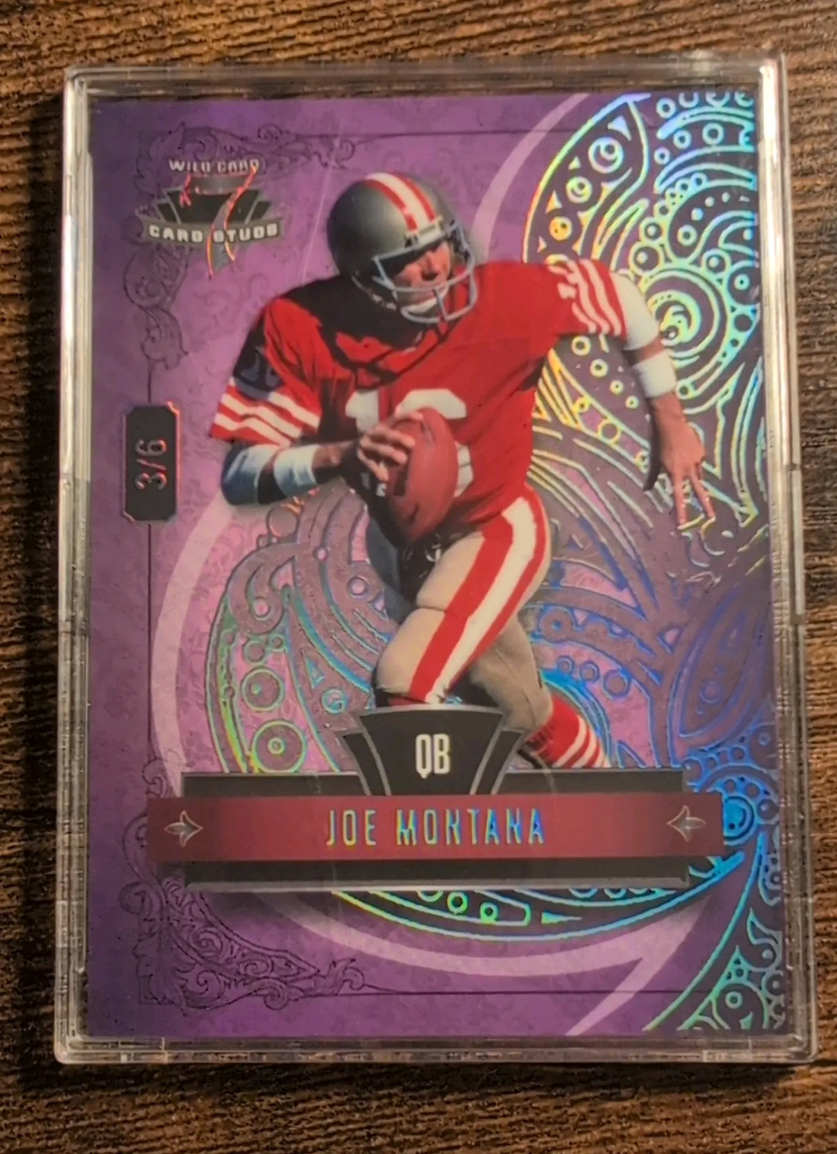 2026 Wild Card 7 Card Stud Joe Montana #7CCR-JM 3/6