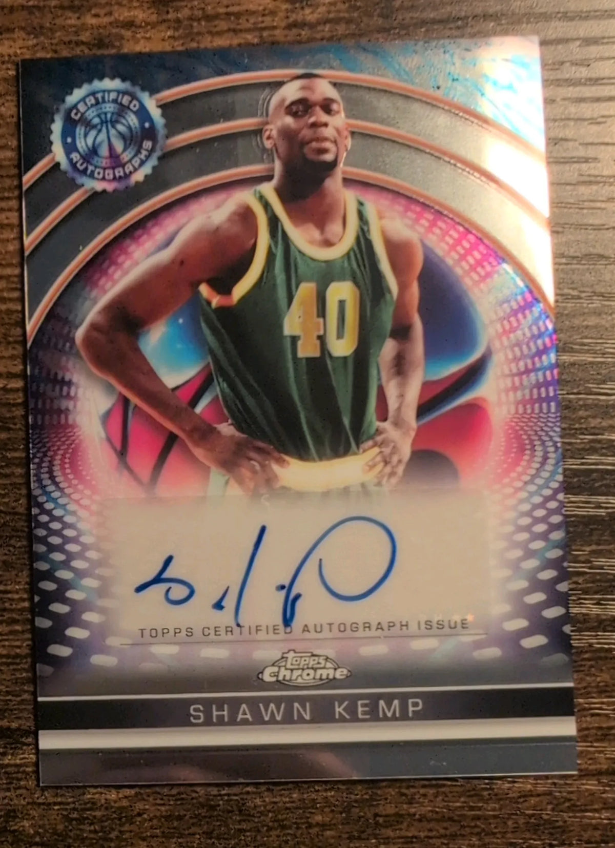 2024–25 Topps Chrome Shawn Kemp Certified Autograph #TCAI-SK