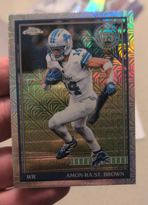 2026 Topps Chrome Amon-Ra St. Brown 1991 Topps 35th Anniversary Mojo Refractor #91TC-36